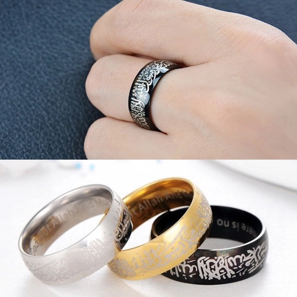Maheroo Jewelry - Islamic Ring Shahada Ring Unisex Muslim ring
